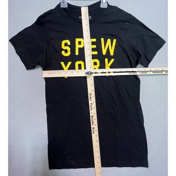 Spew York Funny Men Women Shirt Tee Black T-Shirt Small 100% Cotton - Picture 2 of 5